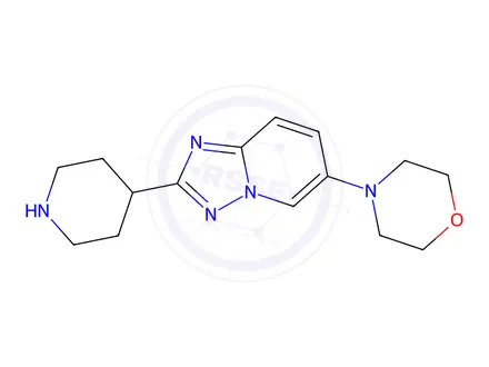 Chemical structure of 4-(2-(Piperidin-4-yl)-[1,2,4]triazolo[1,5-a]pyridin-6-yl)morpholine