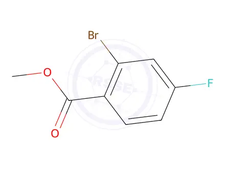 Chemical structure of Methyl 2-bromo-4-fluorobenzoate