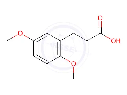 Chemical structure of 3-(2,5-DIMETHOXYPHENYL)PROPIONIC ACID