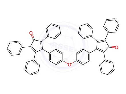 Chemical structure of 4,4’-[Oxybis(4,1-phenylene)]bis(2,3,5-triphenyl-2,4-cyclopentadienone)