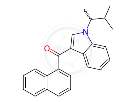 Chemical structure of (1-(3-methylbutan-2-yl)-1H-indol-3-yl)(naphthalen-1-yl)methanone