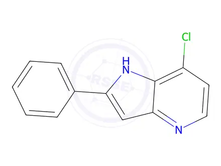 Chemical structure of 7-Chloro-2-phenyl-1H-pyrrolo[3,2-b]pyridine