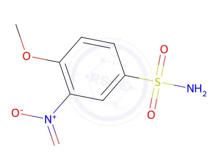 Chemical structure of 4-Methoxy-3-nitrobenzene-1-sulfonamide