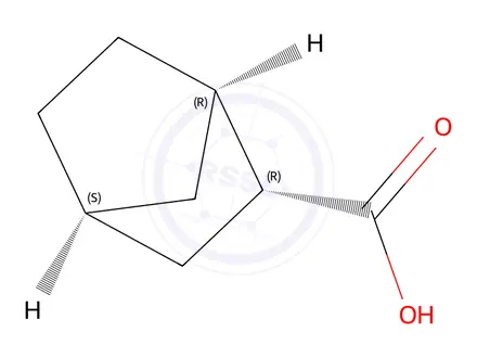 Chemical structure of (1R,2R,4S)-bicyclo[2.2.1]heptane-2-carboxylic acid