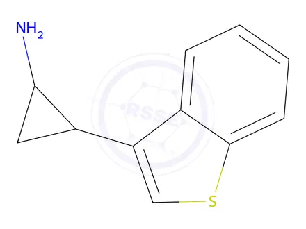 Chemical structure of 2-(Benzo[b]thiophen-3-yl)cyclopropan-1-amine
