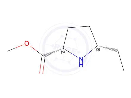 Chemical structure of (2S,5S)-Methyl 5-ethylpyrrolidine-2-carboxylate