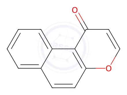 Chemical structure of 1H-Naphtho[2,1-b]pyran-1-one