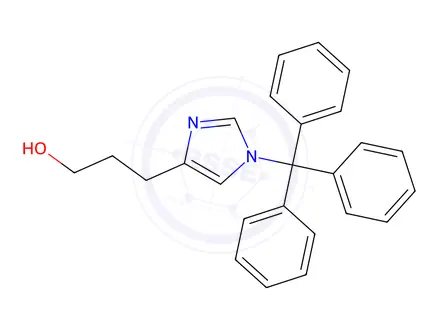 Chemical structure of 1H-Imidazole-4-propanol, 1-(triphenylmethyl)-
