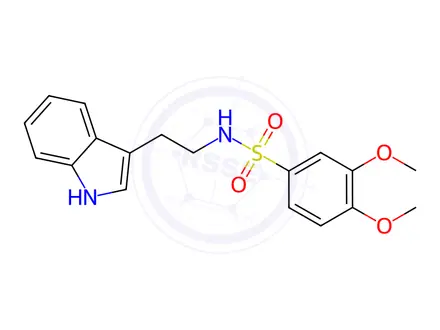 Chemical structure of n-(2-(1h-Indol-3-yl)ethyl)-3,4-dimethoxybenzenesulfonamide