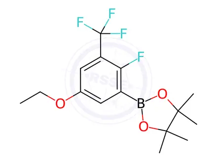 Chemical structure of 2-(5-Ethoxy-2-fluoro-3-(trifluoromethyl)phenyl)-4,4,5,5-tetramethyl-1,3,2-dioxaborolane