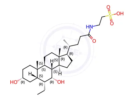 Chemical structure of Tauro-Obeticholic Acid