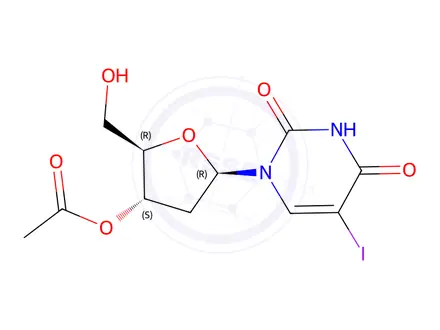 Chemical structure of 3'-O-Acetyl-5-iodo-2'-deoxy-uridine