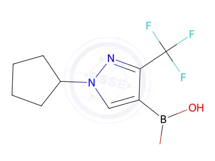 Chemical structure of 1-Cyclopentyl-3-(trifluoroMethyl)pyrazole-4-boronic acid
