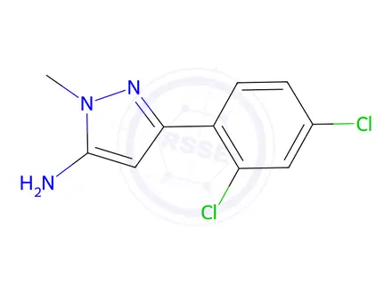 Chemical structure of 3-(2,4-Dichlorophenyl)-1-methyl-1h-pyrazol-5-amine
