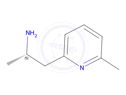 Chemical structure of (S)-1-(6-Methylpyridin-2-yl)propan-2-amine