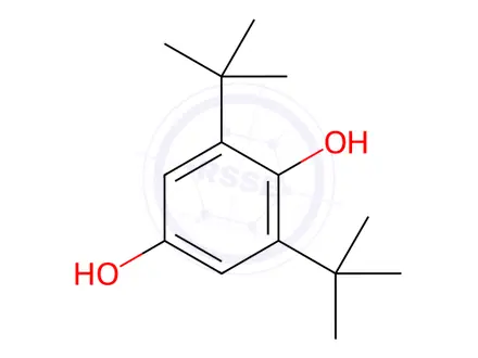 Chemical structure of 2,6-Di-tert-butyl-1,4-benzenediol