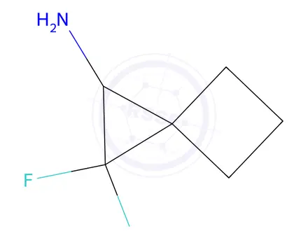 Chemical structure of 2,2-Difluorospiro[2.3]Hexan-1-amine