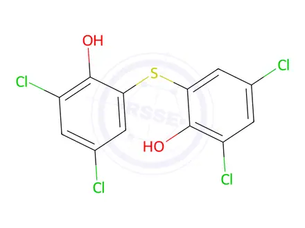 Chemical structure of Bithionol