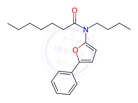 Chemical structure of N-Butyl-N-(5-phenylfuran-2-yl)heptanamide