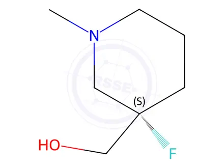 Chemical structure of (S)-(3-Fluoro-1-methylpiperidin-3-yl)methanol