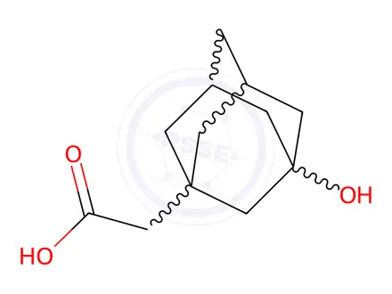 Chemical structure of (3-Hydroxy-adamantan-1-yl)-acetic acid