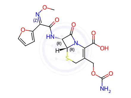 Chemical structure of Cefuroxime axetil Impurity D