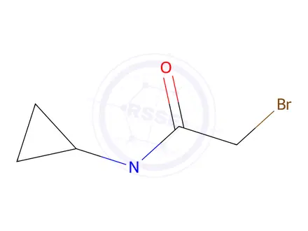Chemical structure of 2-bromo-N-cyclopropyl-N-ethylacetamide