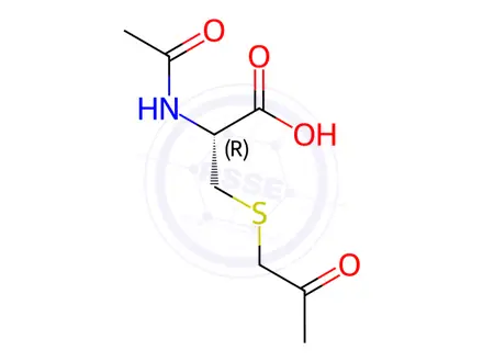 Chemical structure of Acetylcysteine Impurity 389