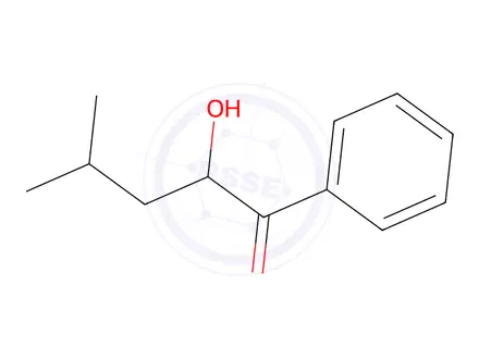 Chemical structure of 2-hydroxy-4-methylvalerophenone