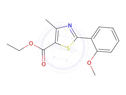 Chemical structure of Ethyl 2-(2-methoxyphenyl)-4-methylthiazole-5-carboxylate