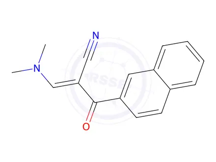 Chemical structure of 2-(2-Naphthoyl)-3-(dimethylamino)acrylonitrile