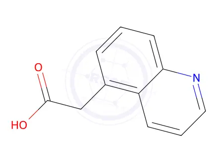 Chemical structure of 2-(Quinolin-5-yl)acetic acid