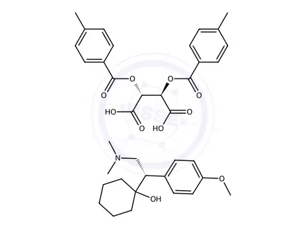 Chemical structure of S-Venlafaxine-di-p-toluoyl-L-tartrate Salt