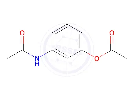 Chemical structure of 3-Acetamido-2-methylphenyl Acetate
