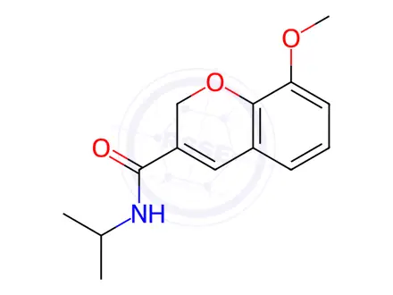 Chemical structure of N-isopropyl-8-methoxy-2H-chromene-3-carboxamide