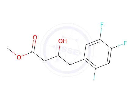 Chemical structure of Methyl 3-hydroxy-4-(2,4,5-trifluorophenyl)butanoate