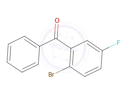 Chemical structure of 2-Bromo-5-fluorobenzophenone