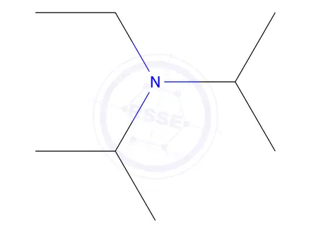 Chemical structure of N,N-Diisopropylethylamine (GCS)