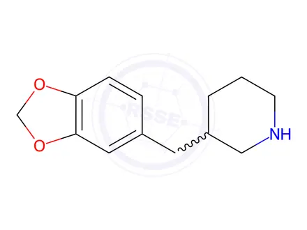 Chemical structure of 3-Benzo[1,3]dioxol-5-ylmethyl-piperidine