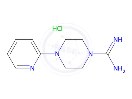 Chemical structure of 4-(Pyridin-2-yl)piperazine-1-carboximidamide hydrochloride