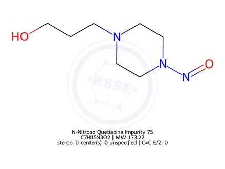 Chemical structure of N-Nitroso Quetiapine Impurity 75