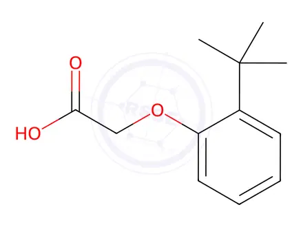 Chemical structure of (2-tert-Butyl-phenoxy)-acetic acid