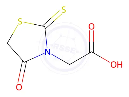 Chemical structure of Rhodanine-3-acetic Acid