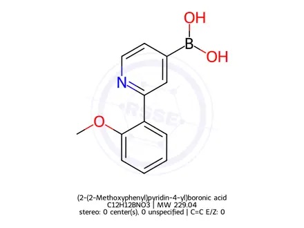Chemical structure of (2-(2-Methoxyphenyl)pyridin-4-yl)boronic acid