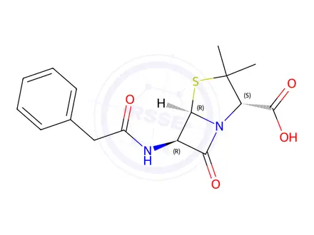 Chemical structure of Penicillin G