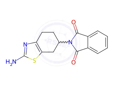 Chemical structure of 2-Amino-6-phthalimido-4,5,6,7-tetrahydrobenzothiazole