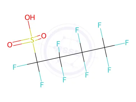 Chemical structure of Perfluorobutanesulfonic acid(PFBS)