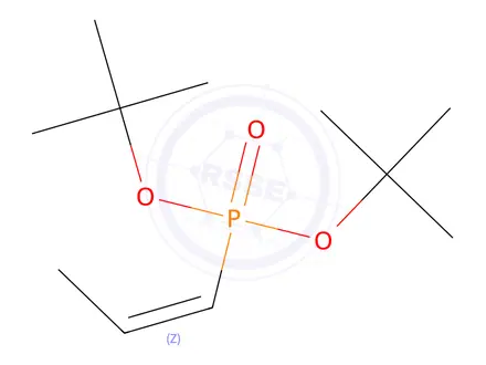 Chemical structure of di-tert-butyl (Z)-prop-1-en-1-ylphosphonate