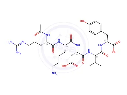 Chemical structure of Acetyl pentapeptide-1