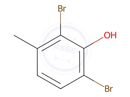 Chemical structure of 2,6-Dibromo-3-methylphenol
